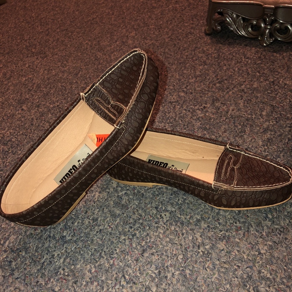 Women’s Brown Leather Penny Loafers